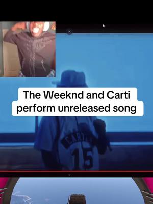 A post by @rrelate4u on TikTok caption: The Weeknd and Carti perform  “Timeless” #theweeknd #playboycarti #spotify #playlist 