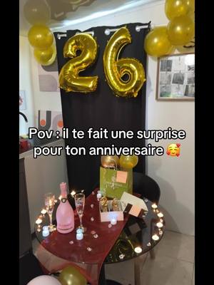 A post by @anthony_hbt98 on TikTok caption: Une surprise pour mes 26 ans 🥰♥️ #anniversaire #birthday #surprise #26ans #reunion 