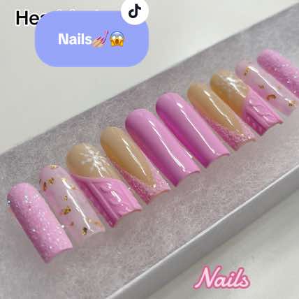 A post by @shellysnails on TikTok caption: Message me to order a custom set or click the link in my Bio🥰💅🏼 IG-> shellysnails #nails #fyp #shellysnails #pressons 