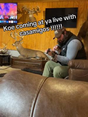 A post by @jasonconnfishing on TikTok caption: @Koe Wetzel acoustic show for the boys singing casamigos !!! #koewetzel #foryou #foryoupage #texas #viral 