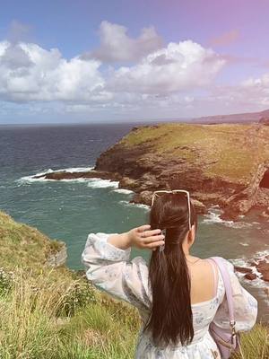 A post by @sabsrana on TikTok caption: ☁️☁️☁️ #tiktoknepal#nepalitiktok#nepali#nepalese#asian#slowmo#cornwall#Summer#sunny#beach#windy#forfun  