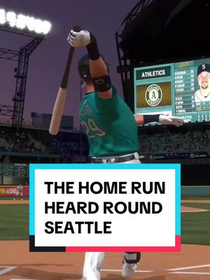 A post by @mlbtheshow on TikTok caption: He will forever be a #Mariners legend for it.  With players and stories like this, how can you not be Romantic About Baseball?! Play the New Romantic About Baseball Program after it drops today around noon PT in #MLBTheShow 24!