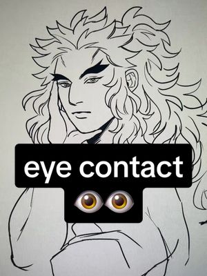 A post by @tearmintt on TikTok caption: prolonged eye contact. #RENBO #rengoku #bomin 