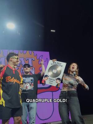 A post by @omdathetkanaveragerob on TikTok caption: QUADRUPLE GOLD! 🤯 Merci for all the love! On Met La patate! 🫶❤️  @Omdat Het Kan @Average Rob 