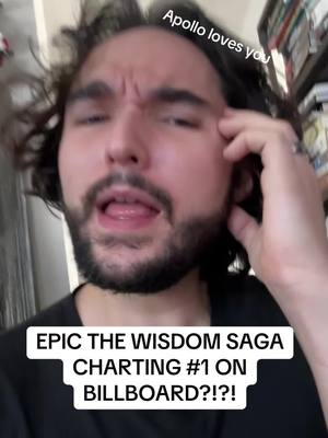 A post by @branmci on TikTok caption: Epic the wisdom saga is NUMBER 1 on the Billboards chart?!?! This is WILD! THANK YOU SO MUCH!!! #epicthemusical #epicthewisdomsaga 