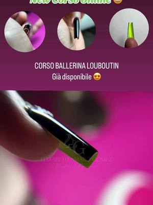 A post by @elizabethamaronails on TikTok caption: Ballerina Louboutin 🤩  Nel mio corso Online ti insegno tutti i passaggi per creare una forma a ballerina perfetta e a realizzare questo design che farà impazzire le tue clienti 😍  Cosa comprende:  ✅ Ci sono 12 moduli di teoria e pratica  ✅ Assistenza post corso  ✅ La possibilità di guardarlo quanto vuoi    ✅ Attestato  ✍🏼 Scrivimi un messaggio qui su tiktok o IG per maggiore informazione.   #ballerinanails #onicotecnica #uñas  #elizabethamaronails #nailmaster  