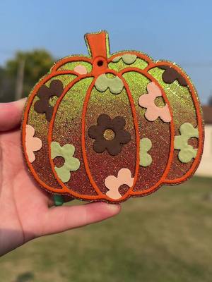 A post by @audreylea22 on TikTok caption: That color shift 🤩 #pumpkin #pumpkinseason #fypシ゚viral #fypage #freshies #freshiemaker #carfreshener #freshiesoftiktok #fyp 