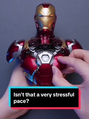 A post by @nancy_hair1 on TikTok caption: Isn't that a very stressful pace?#ironman #tonystark #mystyle #fyp #fashion #Fashion play