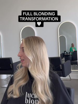 A post by @manesbymicah_ on TikTok caption: My full blonding on one of my blondie clients!!!! ❤️‍🔥 #hairtok #hairstylistsoftiktok #blondehair 