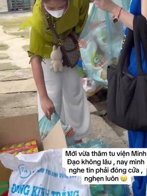 A post by @tinapham1901 on TikTok caption: Tụi mình vừa được thăm tu viện Minh Đạo không lâu giờ nghe tin đóng cửa 😢