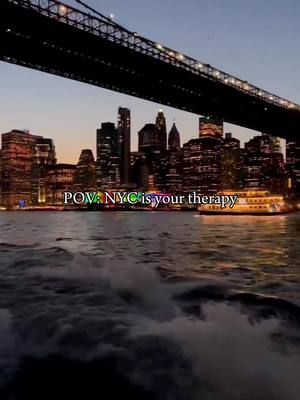 A post by @usa.explores on TikTok caption: POV: NYC is your therapy! 🤍🤍