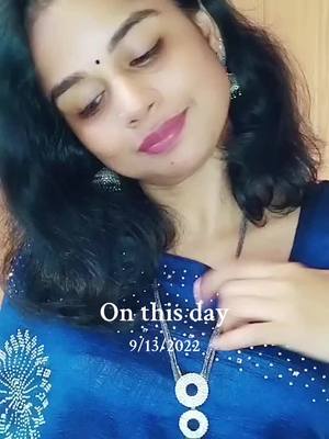 A post by @tina_ammu_ayden on TikTok caption: Oru dheyivam thandha poovae, kaNNil thedal yeNNa thaayae 💙#tinaammuayden #uk #uae #foryou #Love #onthisday 