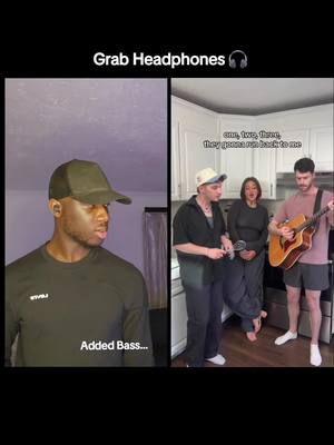 A post by @ebucs19 on TikTok caption: Couldn't resist singing along @Anthony Gargiula  #basssinger #subharmonics #harmony 