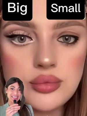 A post by @ariana.bek on TikTok caption: Eye👁️ Makeup Tutorial | Big vs Small. • cusl es tu fav⭐️? #makeup #tutorial #eyemakeup #tipsdebelleza 