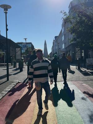 A post by @isthec on TikTok caption: Rainbow Street 🌈🇮🇸