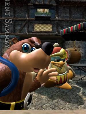 A post by @agentsammay on TikTok caption: Banjo and Dedede doing this trend, who would of thought? And also Steve I guess. Not Jackblack. Just Steve. #trending #gmod