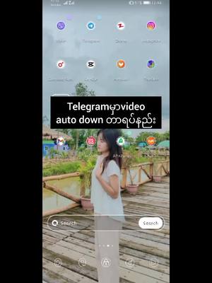 A post by @milygirl4 on TikTok caption: #telegramautodownloadပိတ်နည်း #အဆင်ပြေပါစေ #❤ #fup 