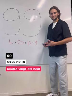 A post by @francaiscommejamais on TikTok caption: 98?  #learnfrench #french #teachersoftiktok 