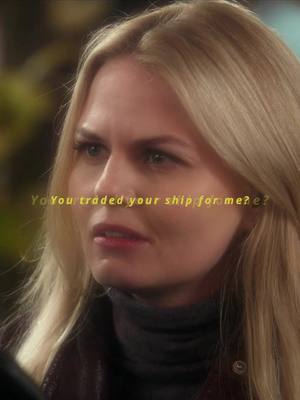 A post by @aecswan on TikTok caption: #CAPTAINSWAN the way he gave away his most prized possession to get back to a woman he didn’t know would love him back. #onceuponatime #ouat #emmaswan #captainhook #jennifermorrison #colinodonoghue #fyp 