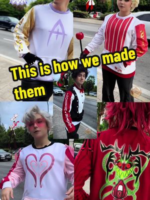 A post by @eothencosplay on TikTok caption: Os dejamos un pequeño resumen @Alisyuon y yo de todo el trabajo que ha habido detrás de este proyecto y el cariño y mimo que hemos depositado en todas y cada una de las sudaderas, esperamos que os guste, nos vemos este finde en @japanweekend Madrid!! ‼️TODOS‼️ los diseños han sido basados en personajes de la serie ‼️TODOS‼️ los diseños y dibujos están creados desde cero por nosotros ‼️TODOS‼️ los procesos de montaje han sido hechos desde cero por nosotros Estos modelos estarán A LA VENTA este fin de semana en la @japanweekend MADRID 21-22 Septiembre desde nuestro stand no comercial 103 del pabellón 4 (subiremos próximamente una guía de cómo poder encontrarnos sin problema ❤️) SOLAMENTE el stock sobrante pasado JapanWeekend estará disponible para su venta online 🗣️ La TALLA de las sudaderas es talla ÚNICA GRANDE para adaptarse a todos los tipos de cuerpos ⚠️ Esta colección es de UNIDADES LIMITADAS y no se repondrán una vez agotado su stock ⚠️ Si te gusta Hazbin Hotel no dudes en compartir y en apoyar nuestro trabajo, nos ayudarás un montón! ❤️ #hazbinhotel #hellu#helluvabosst#sweatshirti#hoodied#sudaderash#clothese#stylef#lucifert#alastorl#angeldust #adam #cosplay