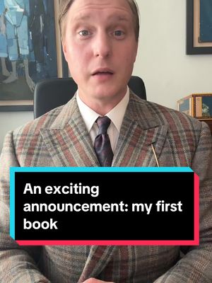 A post by @tfchamberlin on TikTok caption: An exciting announcement. My first book is now available for pre-order. The official history of Huntsman. Published by Vendome. #booktoker #savilerow #tailoring #history #kingsman 