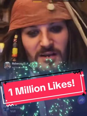 A post by @deagal_remyr on TikTok caption: Vielen Dank für das Video und die Loyalität an meine Tikitoki-Offizierin @Rebecca Fischer 🤍  Ihr seid die krasseste Crew, die es gibt! 🤩 #captainjacksparrow #sparrow #jacksparrow #1millionlikes #tiktoklive #cosplay #pirat #fluchderkaribik #deagal #crewliebe 