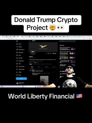 A post by @degenlifer on TikTok caption: WORLD LIBERTY FINANCIAL 🔥 $WLFI 🚀 DONALD TRUMPS DEFI LENDING PLATFORM! 🤑 #Trump #crypto #defi #worldlibertyfinancial #wlfi #cryptocurrency