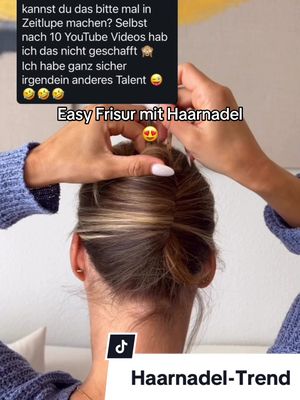 A post by @healthyandwow on TikTok caption: Hast du dir auch schon eine Haarnadel zugelegt? 😍 #hairtutorial #frisur #hochsteckfrisur #haartrends #healthyandwow