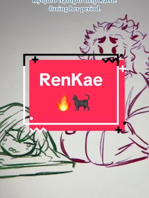 A post by @sunny.drawsss on TikTok caption: #RENGOKU #KAEDE #RENKAE #OCXCANON 🔥🐈‍⬛|| Hes new to this bare with him. || #rengoku #kyojurorengoku #rengokukyojuro #ocxcanon #hashira #hashiraoc #knyoc #demonslayeroc #demonslayer #kimetsunoyaiba #fyp #foryou 