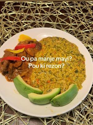 A post by @soniaaksony on TikTok caption: #food #lover #haitiancomedy #FoodLover #mayi 