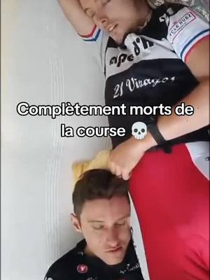 A post by @aurelienbare on TikTok caption: Un sommeil méga profond #ride #bike #humour #cyclisme #velo #cyclinglife 