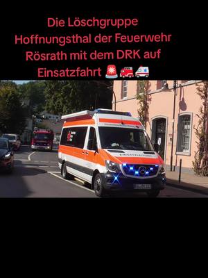 A post by @blaulicht.gummersbach on TikTok caption: #blaulichter_oberberg #feuerwehr #rösrath #hoffnungsthal #drk #deutschesroteskreuz #rheinischbergischerkreis #freiwilligefeuerwehr #waldbrandübung @miguel_112_ @Einsatzfahrtenfilmer aus NRW @Blaulichtfotografieoberberg 