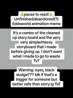 A post by @ecclipxe_eddsworld on TikTok caption: [Sorry that some part looks weird 🫠] Idk if the music is gonna match up. Tiktok won’t let me use the one on the original video so I had to find the music clip one on tiktok(which is weird??? Its the same song so why remove the sound in me video when you literally have it in the library💀) When I put the video in my drafts, it keeps resetting so that the music starts immediately and not from where I matched it up with my animation 🫠 Oh well- the animation is basically Tords past self meeting his future self, and yah- he kinda has a breakdown or something idk 💀 • #Eddhead #ewredleader #eddsworldfanart 