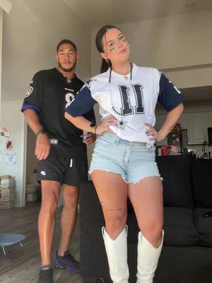 A post by @joyyvette_ on TikTok caption: Game day fits #ravensvcowboys #cowboysnation #boyfriend  