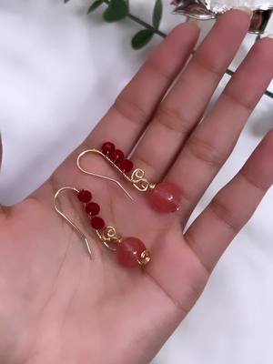 A post by @lds_jewelry on TikTok caption: ❤️ #handmadejewelry #earrings #jewelry #girlsthings 