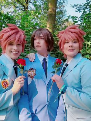 A post by @icklecosplay on TikTok caption: Ouran High School Host Club in 2024 - I think so! @Emi-zone @keekal 💕 #ouranhighschoolhostclub #ohshc #haruhifujioka #hikaru #kaoru 