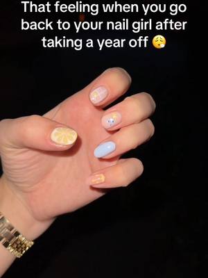 A post by @_raddiemaddie_ on TikTok caption: @gianna 🧚🏻‍♂️ kills it everytime 💫 #nails #nailart 