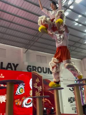 A post by @liondanceme on TikTok caption: SHES SO FLY 🤍🧡 PRE-GAME 🇨🇳 COMPETITION #foshan #china #pinkflygirl @jayde #girlpower #liondancer #ldm #liondanceme #ykm #yaukungmoon #liondance #dragondance #kungfu #martialarts #agt #ykmworld #柔功門 #夏国璋龙狮团 