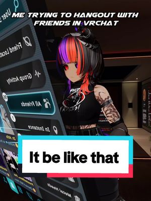 A post by @inepsypepsi on TikTok caption: This is why I don't get on during the week lmao #fyp #fypシ #relatable #meme #funny #vrchat #vrchatmemes #vrchatcommunity #vive 