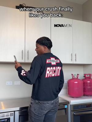 A post by @internetbastard on TikTok caption: (Chevy Racing Long Sleeve Tee - Black) @NovaMEN @FashionNova 