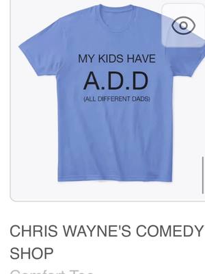 A post by @chriswaynephotography on TikTok caption: New merch is in!! Chriswaynecomedy.com #chriswaynecomedy #comedy #new #jokes #comedian #standupcomedy #darkcomedy #comedyshow #merchandise #show #add #kids #moms #dating 