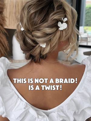 A post by @juliafratichelli on TikTok caption: This is NOT a braid! It's a twist! Watch till the end to see the step by step tutorial! #juliafratichelli #juliafratichellibridalhairstylist #bridalhairstyle #bridallook #bridalhair #stepbystephair #stepbystephairstyle #hairideas #hair #frisur #frisuren #kreativitat #brautfrisuren #hairstylist #haireducator #haireducation 