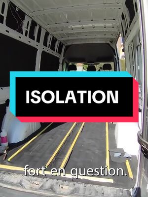 A post by @tonfourgon on TikTok caption: Isoaltion dans ton fourgon ! #vanlife #vanbuild #tonfourgon #van 