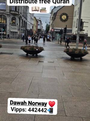 A post by @dawahnorway on TikTok caption: Dawah illallah- calling people to Allah swt☝️☪️ وَمَنْ أَحْسَنُ قَوْلًۭا مِّمَّن دَعَآ إِلَى ٱللَّهِ وَعَمِلَ صَـٰلِحًۭا وَقَالَ إِنَّنِى مِنَ ٱلْمُسْلِمِينَ  And whose words are better than someone who calls ˹others˺ to Allah, does good, and says, “I am truly one of those who submit (Muslim) #dawah #streetdawah #typ  #allah #quran #sunnah #fyp #islamic_video #foryou  #oslo #norway #salaf 