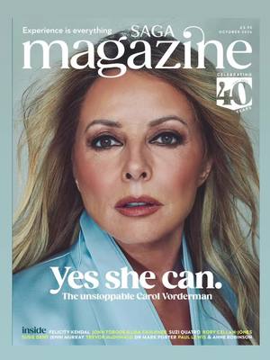 A post by @carolvorders on TikTok caption: NEW FRONT COVER for Saga Mag  And I consider myself privileged to be on it. For TWO reasons  Firstly, I’m privileged, yes privileged (almost 64), to be able to live to this age when so many haven’t.  A number of those I’ve loved haven’t made this age and I’d give anything to have shared more years with them. As you get older, you realise what a privilege every single birthday is. They are a gift. And secondly, because I’m living in a time when to be an older woman is better than it has ever been, and there is a reason for that. I thank all the women who came before me who fought for the freedoms we now have (it was only in 1975, when I was 14,  that women were allowed to have bank accounts) AND you in the younger generations who don’t see age as a barrier to anything. You give us all hope believe me. I love you for your attitude for freedom for so many parts of our society. Love wins in the end. There are many battles still to be fought AND WON for women, for safety, happiness and equality.  Right now it’s going backwards and we’ll be fighting to reverse that in the coming months and years. A lot to do and I’ll be starting that fight very soon. Please join me when it starts.  Sending SAGA love ❤️