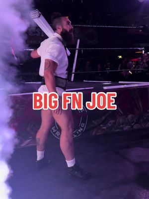 A post by @tntextremewres on TikTok caption: Big FN Joe makes his way to the ring for TNT Summer Explosion 💥  #tntextremewrestling #SummerExplosion #wrestling #wrestler #fyp #WWE #aew #entrance #outrage #britwres #indiewrestling #liverpool 