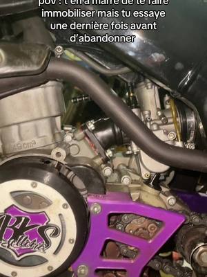 A post by @rfym on TikTok caption: #C #💜🖤 #pourtoi #50cc #bikelife #booster #moto #project #สโลว์สมูท #สปีดสโลว์ 