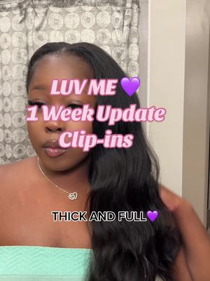 A post by @lawrenciadoll on TikTok caption: Replying to @Therealgirlll_Tanya love them💜 #naturalhair #4chair #clipinhairextensions #howtodo4chair #4bhair #tiktokmademebuyit 