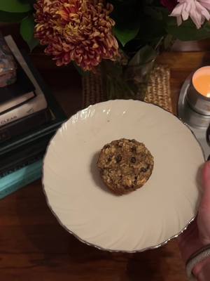 A post by @catenunnelee on TikTok caption: @Truvani banana protein muffins 🫶🏼 the best Friday night treat! ##healthyeats##truvani##proteinpowder##proteinmuffins