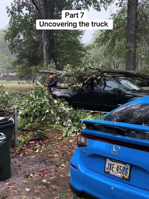 A post by @scottypohio on TikTok caption: Part 7 of uncovering the truck #ohio #hurricane #helene @PMBTreeCare 